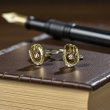 SWANK スワンク ブラウングローブ＆ボールカフスボタン 画像6