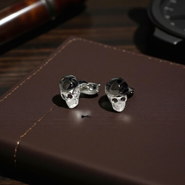 TATEOSSIAN タテオシアン ヒップホップスカルカフスボタン（カフリンクス） 画像6