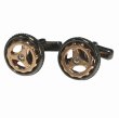 THOMPSON トンプソン Cog Wheels ローズゴールドカフスボタン（カフリンクス） 画像1