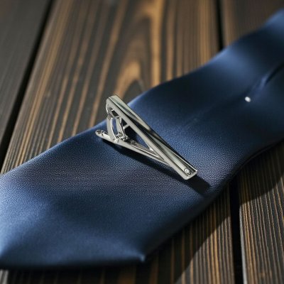 画像1: 4月の誕生石カラー　クリスタルガラスカフスボタン・ネクタイピンセット