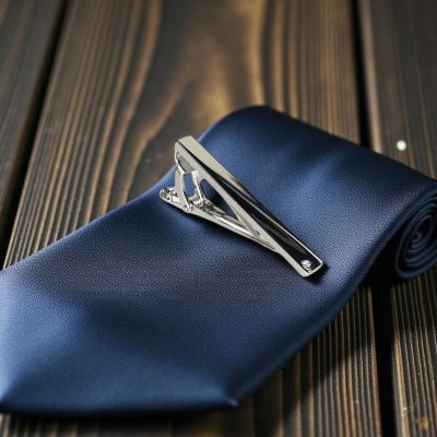 画像1: 6月の誕生石カラー　アレキサンドライトクリスタルガラスカフスボタン・ネクタイピンセット