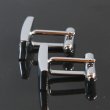 3クリスタル・レクタングルカフスボタン（カフリンクス） 画像3