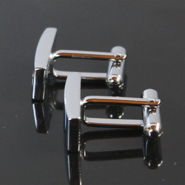 3クリスタル・レクタングルカフスボタン（カフリンクス） 画像3