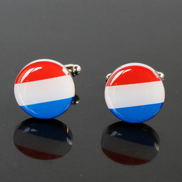 オランダ国旗ラウンド・カフリンクスを入荷