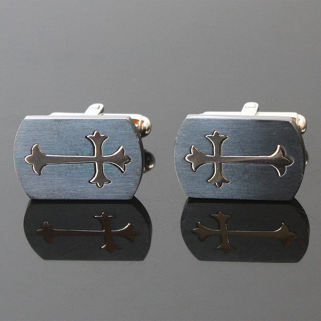 クロス・プレートカフリンクスを入荷