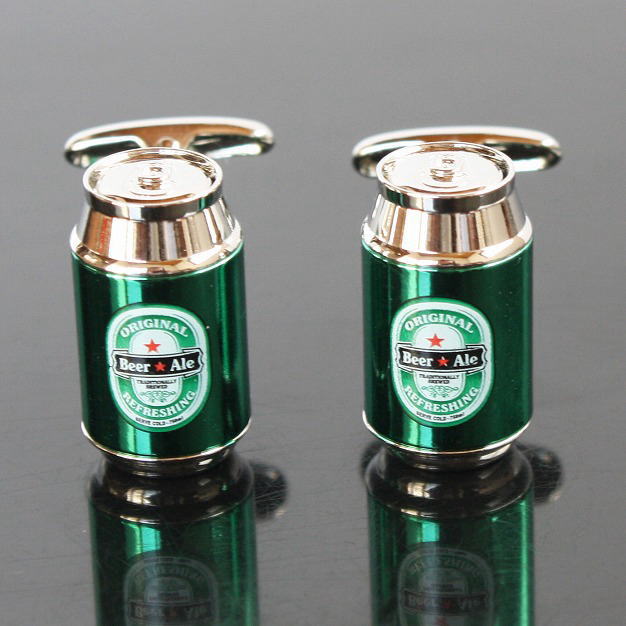 缶ビールカフリンクスを入荷