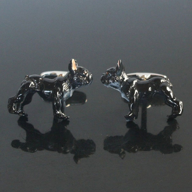 フレンチブルドック・カフリンクスを入荷
