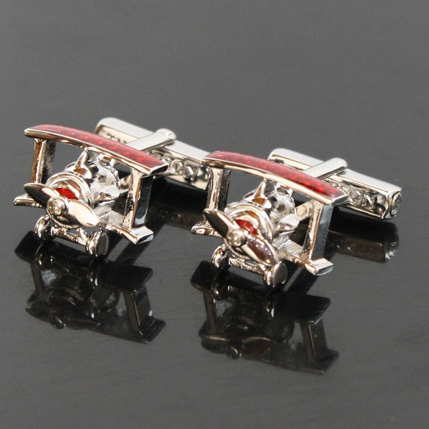 トンプソン・レッド飛行機カフリンクスを入荷