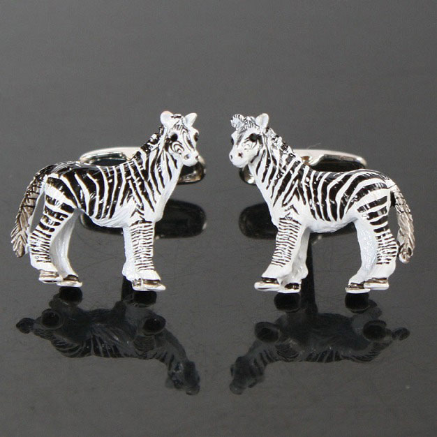 シマウマ・カフリンクスを入荷