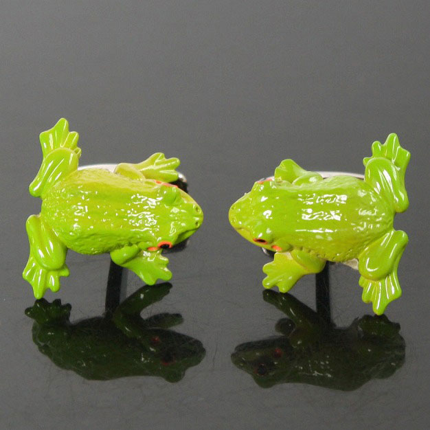 アマガエル・カフリンクスを入荷