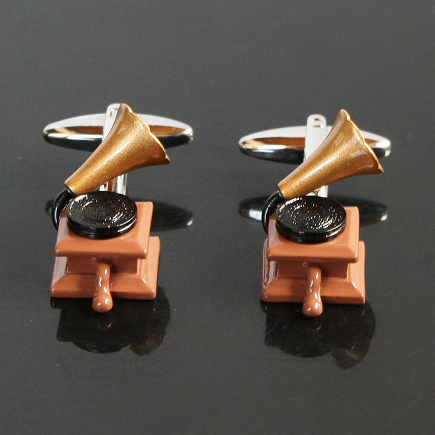 蓄音機カフリンクスを入荷