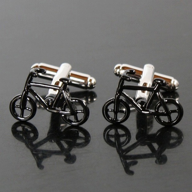 ブラック自転車カフリンクスを入荷