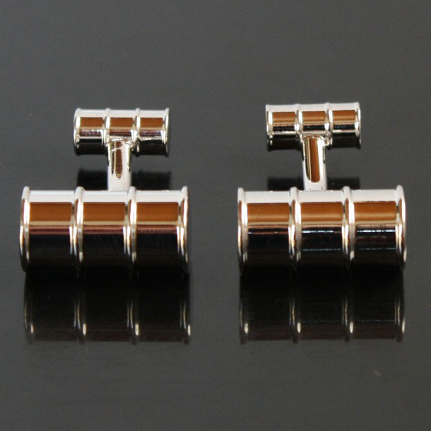 シルバーオイルバレルカフリンクスを入荷