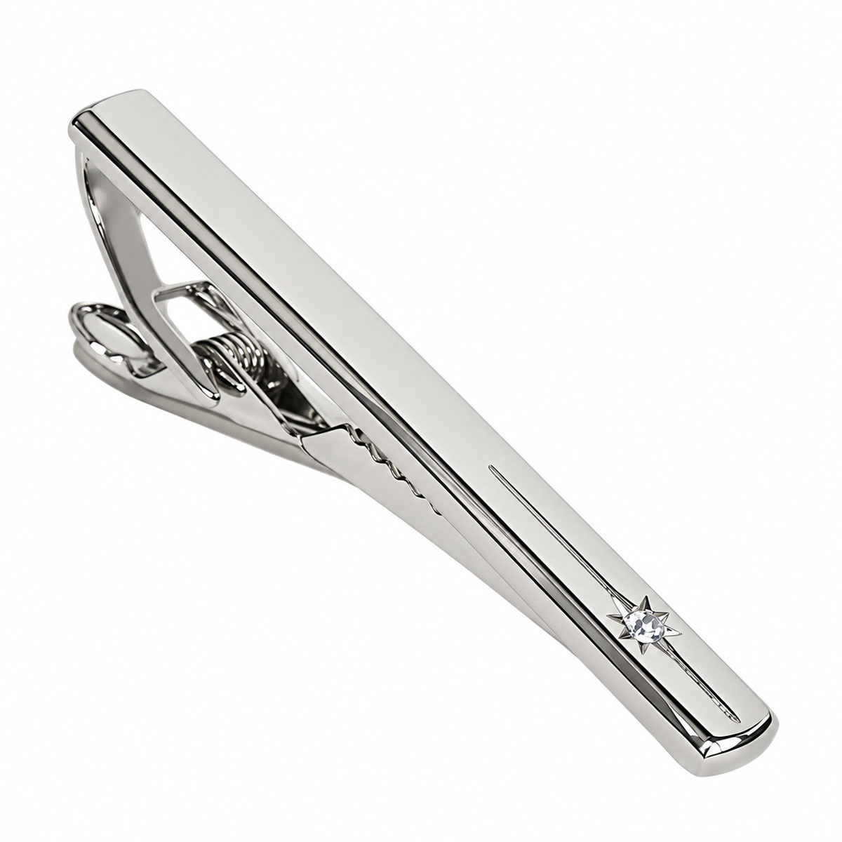 クリスタル付きネクタイピン