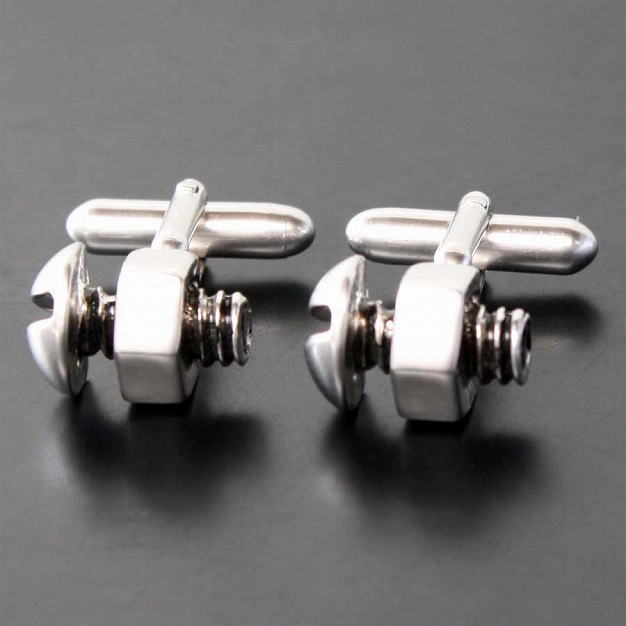 SWANK スワンク ボルトとナット カフスボタン（カフリンクス）